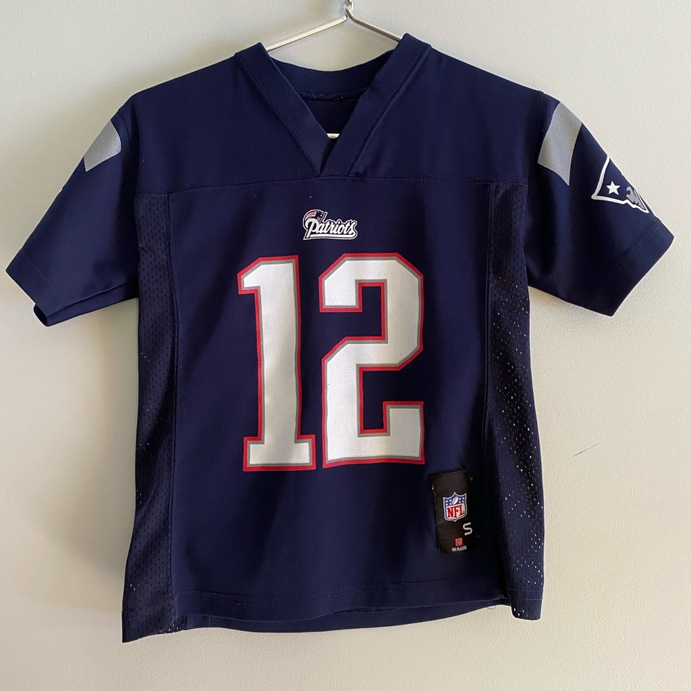 Kids signed Patriots Jersey size small